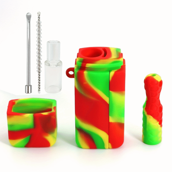 Cellular glass silicone pipe pipe filter mouthpiece tobacco mouthpiece pipe square pipe case