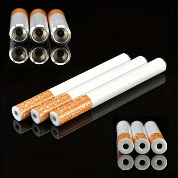 New type of cigarette in the shape of a long pipe. Length: 55mm / 78mm. Made of aluminum alloy.