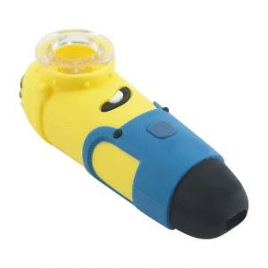 Silicone pipe - Cartoon Minions silicone pipe - Tobacco - Glass bowl