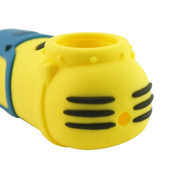 Silicone pipe - Cartoon Minions silicone pipe - Tobacco - Glass bowl