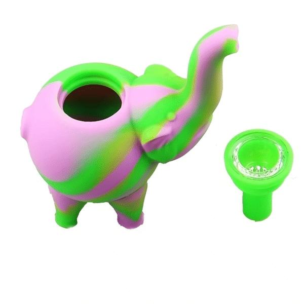 European and American eco-friendly silicone baby elephant pipe and silicone pipe for smoking