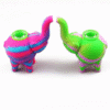 European and American eco-friendly silicone baby elephant pipe and silicone pipe for smoking